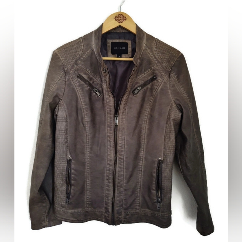 HANNAH Distressed Jacket Size Medium